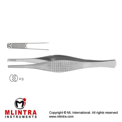 Ferris-Smith Dissecting Forceps 2 x 3 Teeth Stainless Steel, 18 cm - 7"